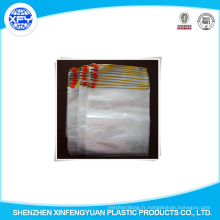 China Supplier Sac en plastique LDPE avec fermeture à glissière pour les fichiers d'emballage